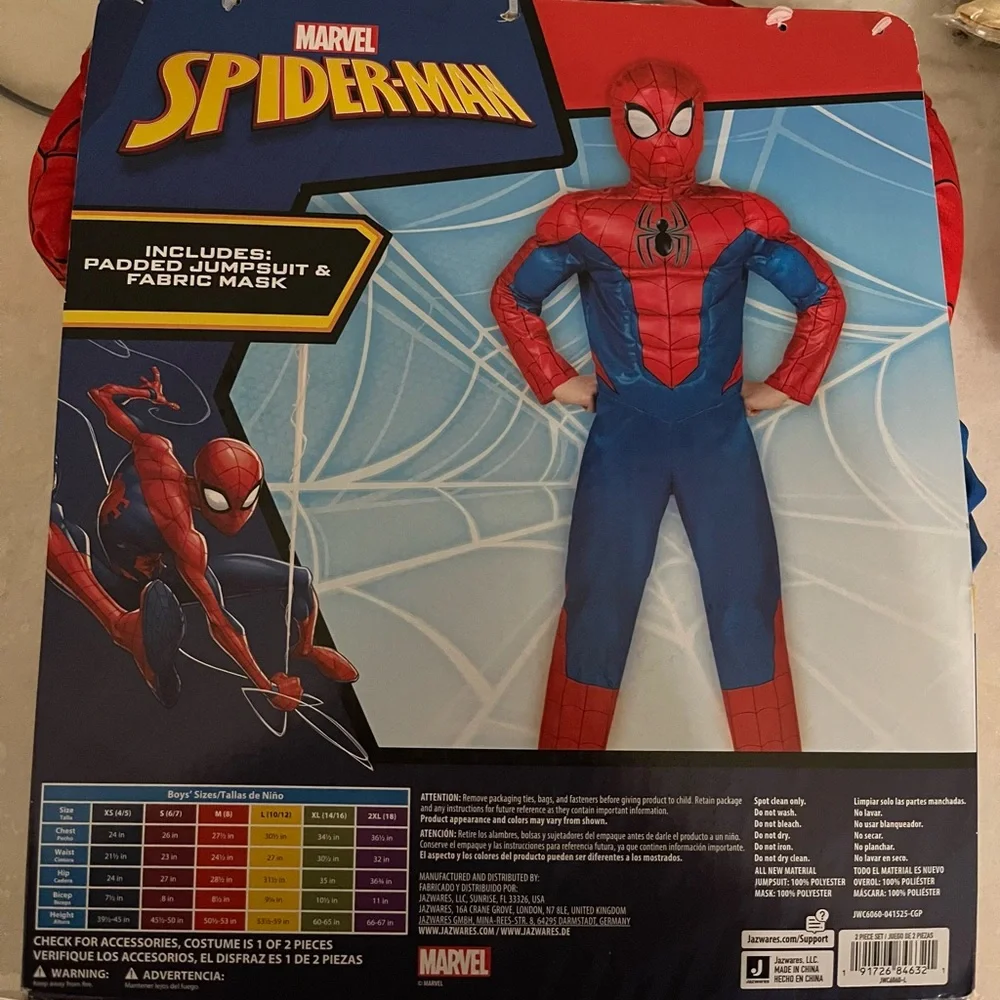 Spider-Man Kids Costume - Vibrant Red and‎ Blue